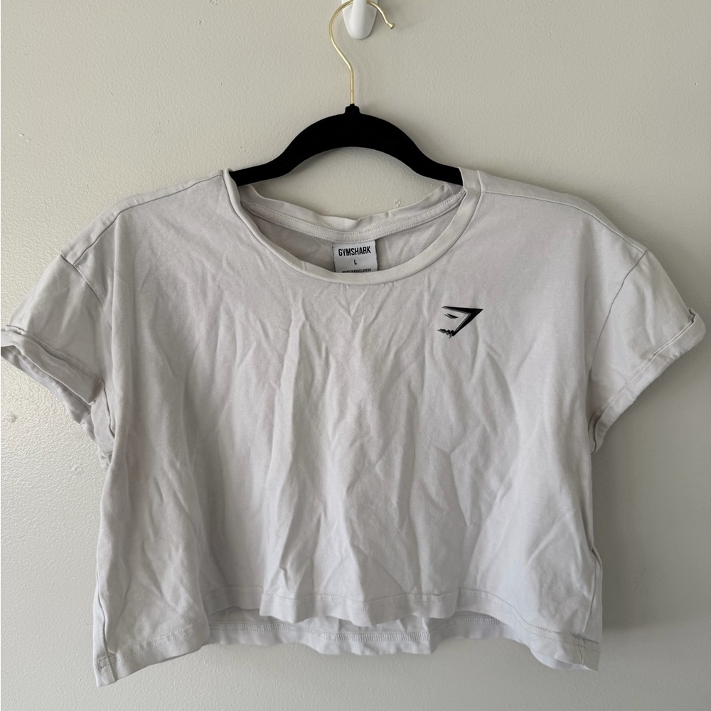 Gymshark Light Gray Crop Top